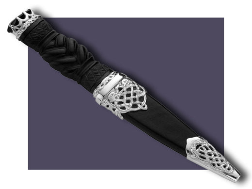 Silver sgian sale dubh