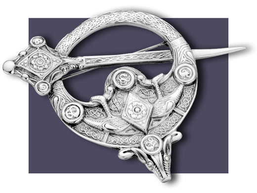 Plaid Brooch