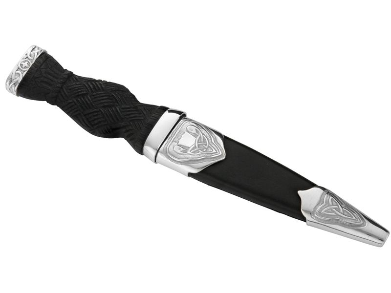 Ness Sterling Silver Plain Top Sgian Dubh Celtic Art – Celtic